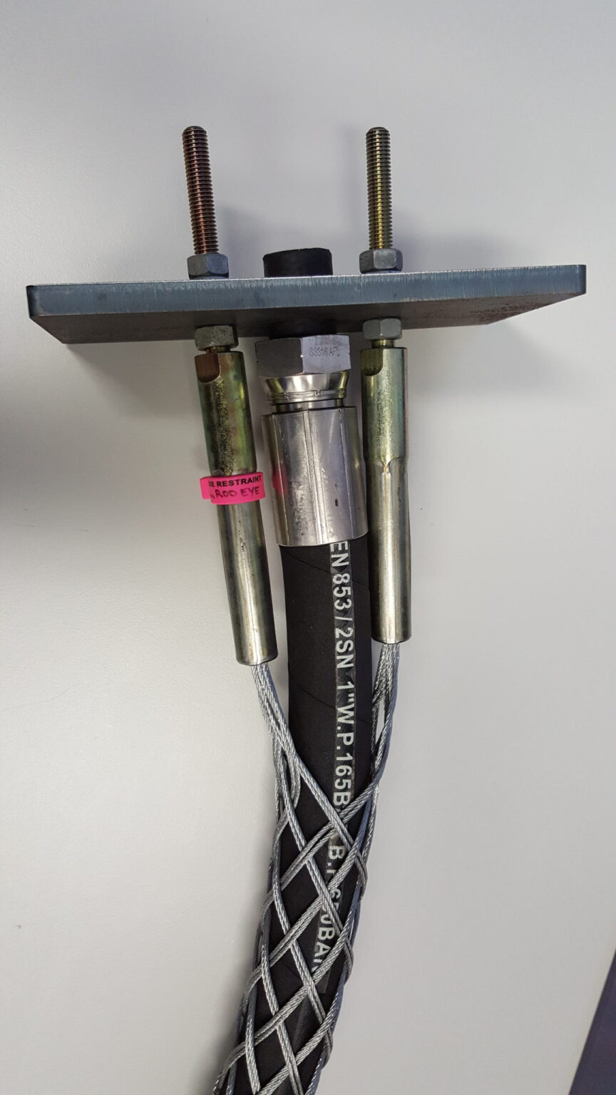 Wire Aid | Custom Solutions | Threaded Rod Hose Restraint
